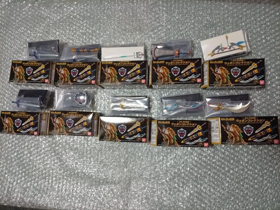 ゼルダの伝説 ウェポンコレクション 全９種&予備マスターソード セット