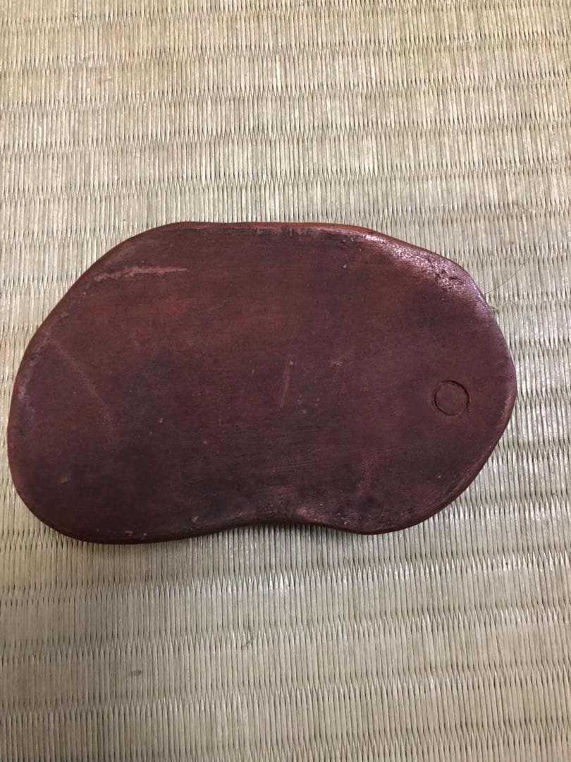 ①李朝瑠璃釉魚形水滴　② 李朝瑠璃釉魚形水滴　③古備前宝珠と熨斗水滴　3点セット