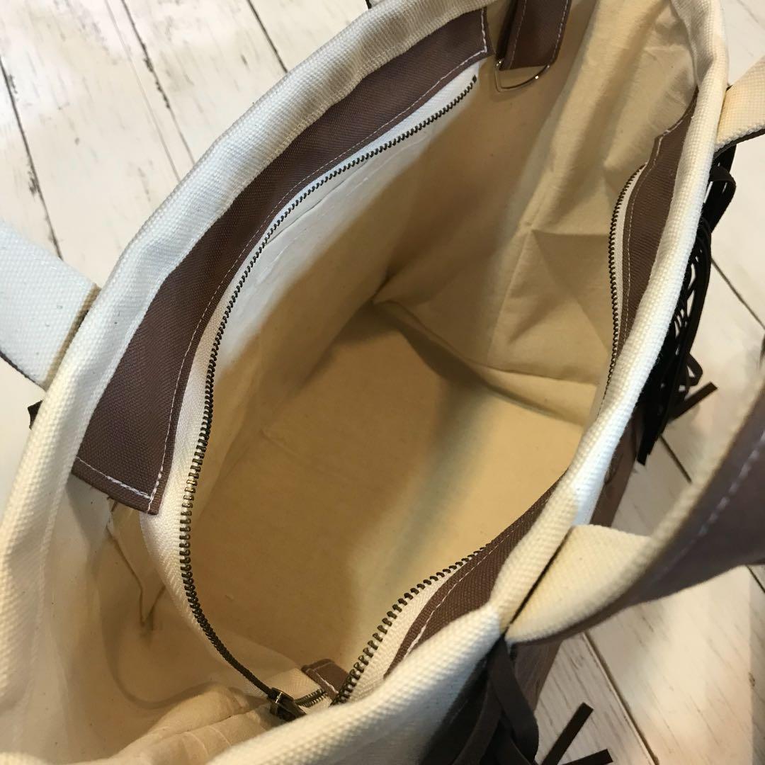 オーダー受付中.*・゜ トートバッグ フリンジ フリンジバッグ