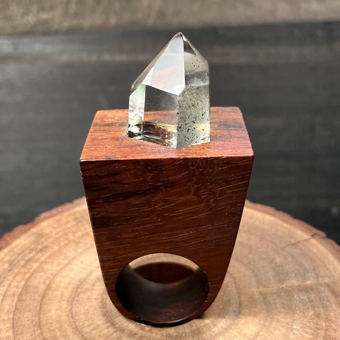 ガーデンクウォーツ木製指輪