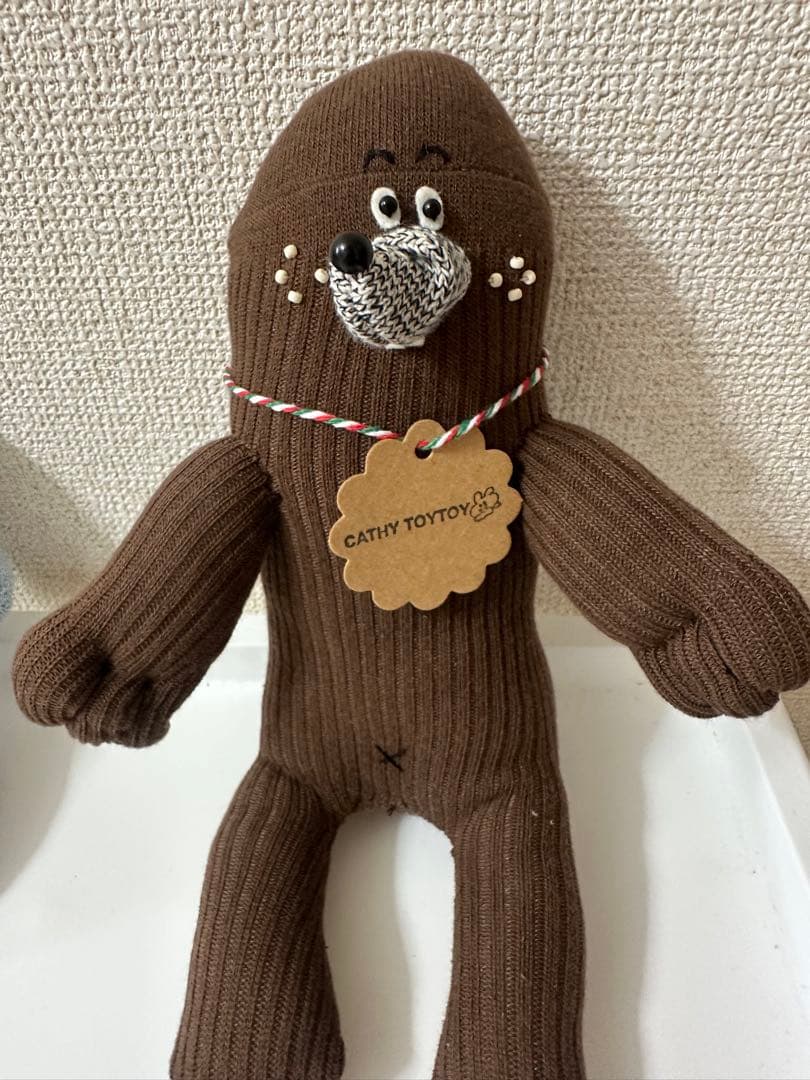 ぬいぐるみ作家　キャシートイトイ　もぐら　たぬき　いぬ　cathytoytoy