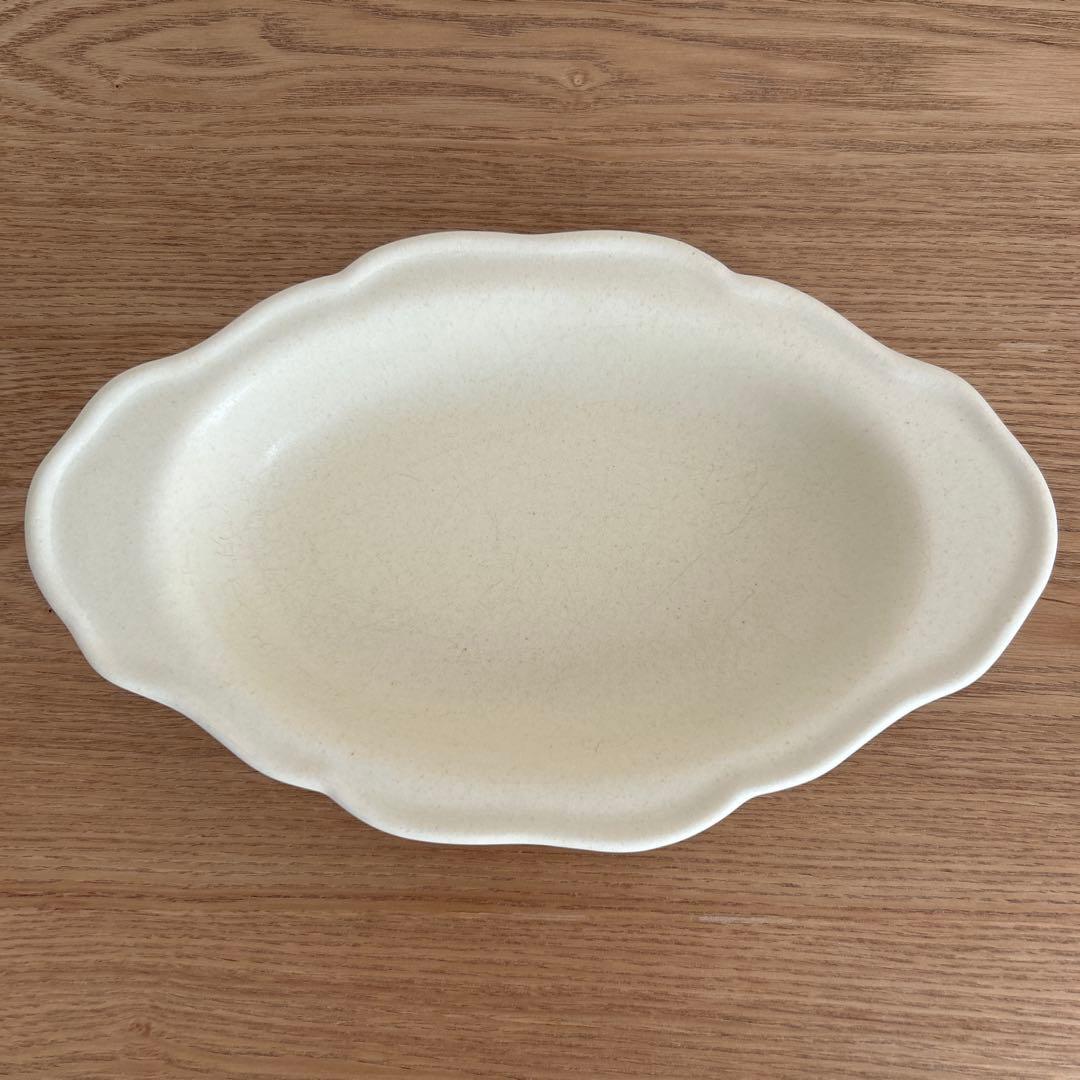 awabi ware 耐熱グラタン皿　Ｍ　２枚セット　黒マット　アイボリー