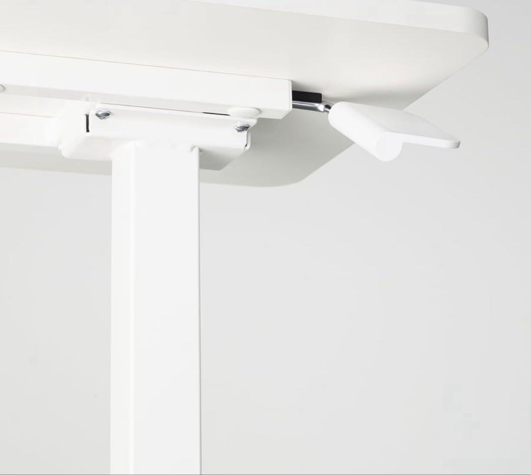 IKEA イケア BOLLSIDAN ボッルシダン 昇降 デスク テーブル 白