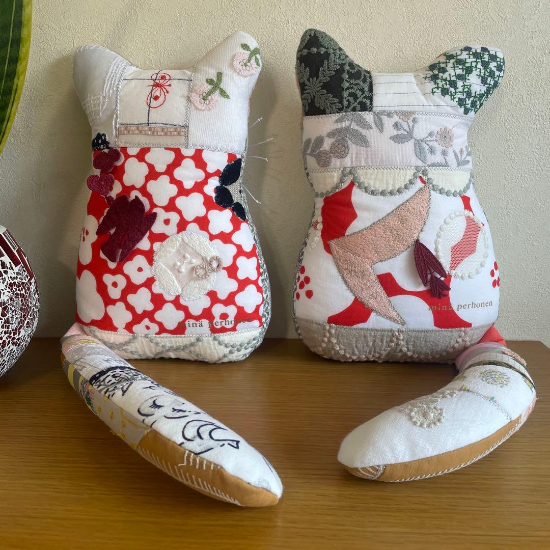 ミナペルホネン ハンドメイド オッドアイ ⭐猫(*ΦωΦ)coda b5