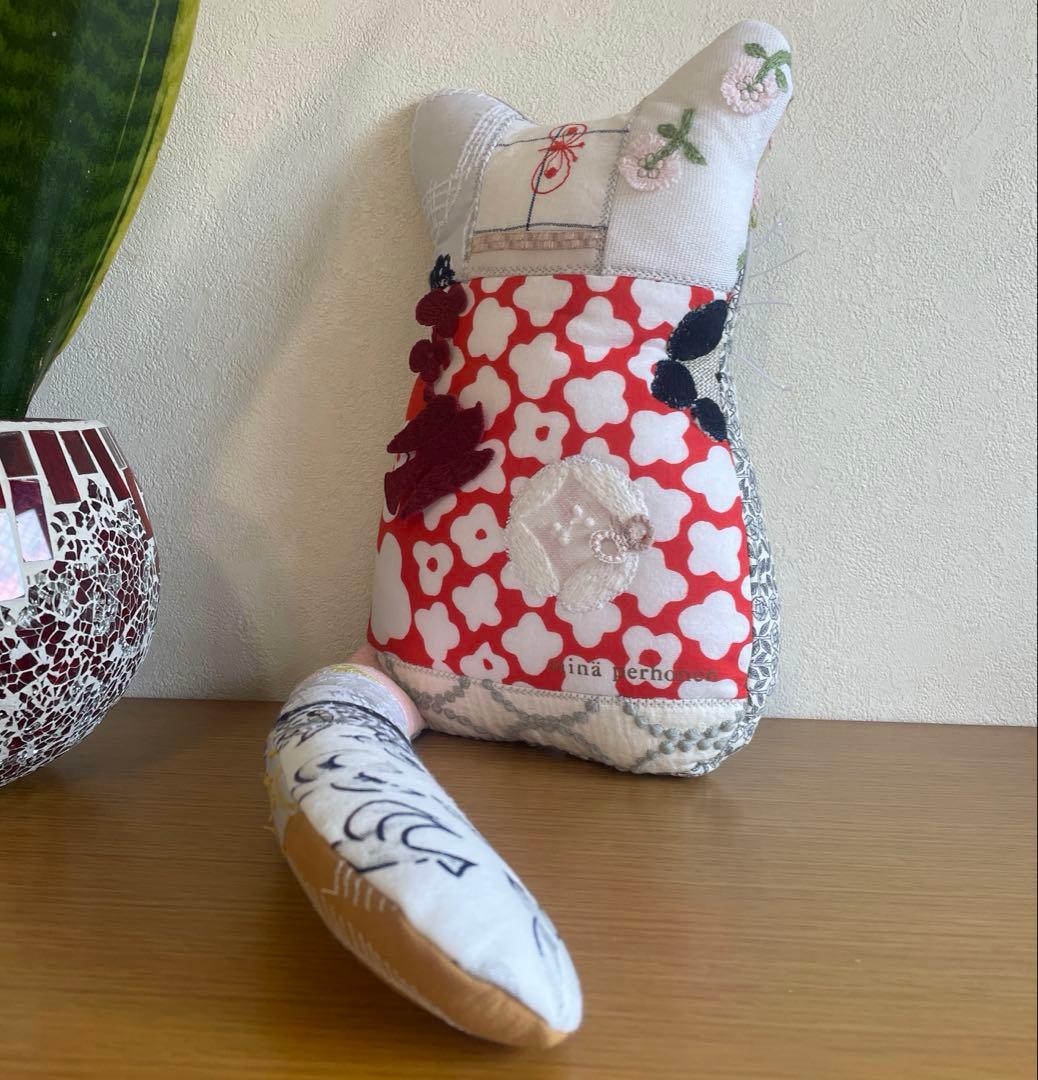 ミナペルホネン ハンドメイド オッドアイ ⭐猫(*ΦωΦ)coda b5