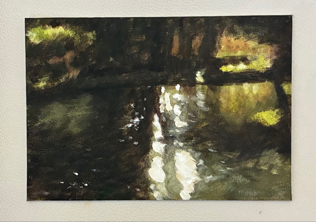 アクリル画　風景　1204