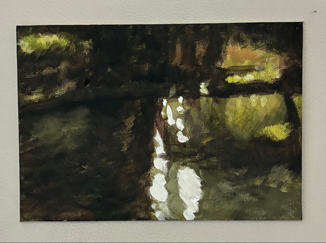 アクリル画　風景　1204