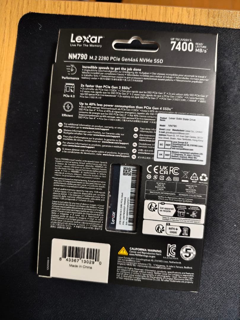 内蔵型SSD Lexar NM790 2TB NVMe SSD