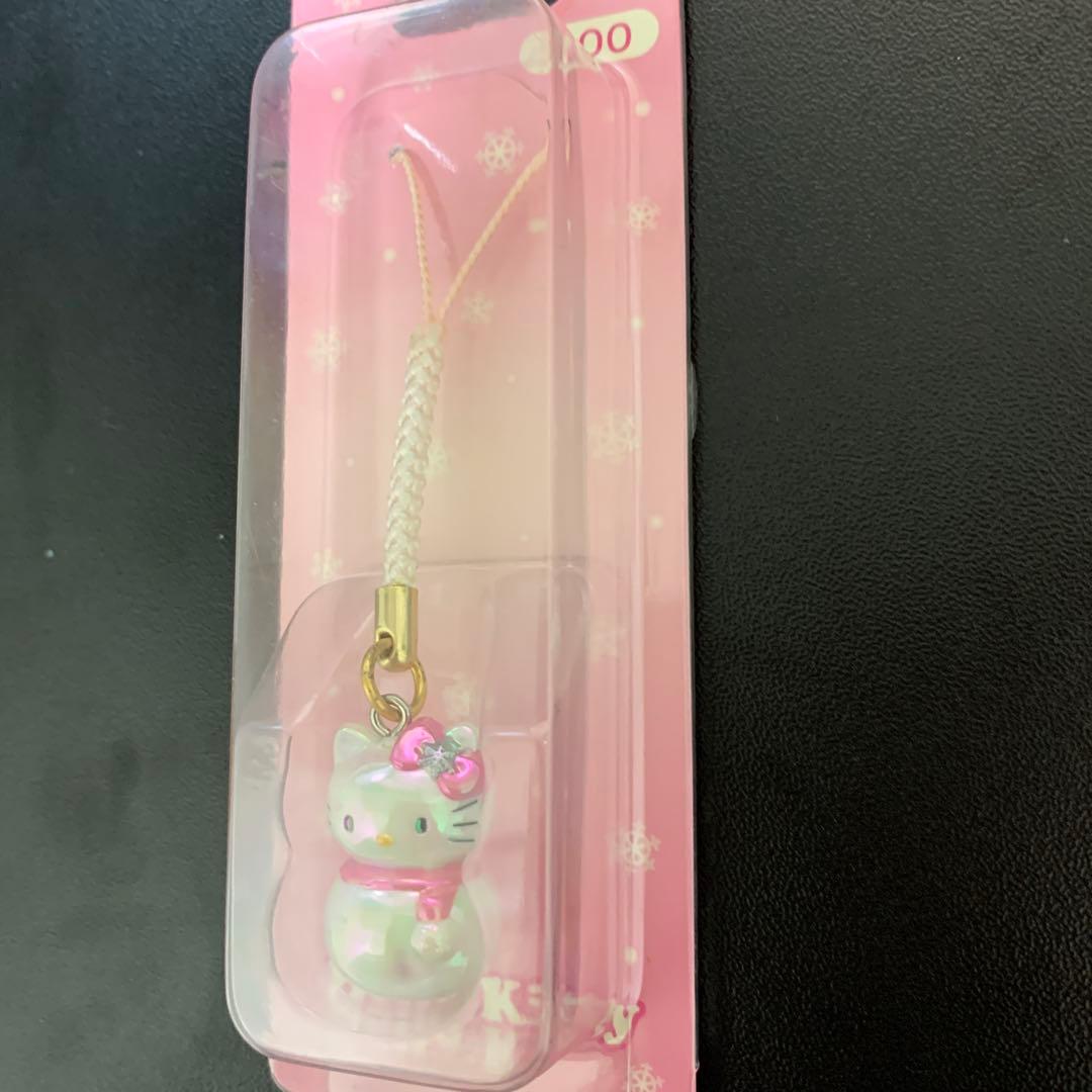 2002年 ハローキティ 根付 雪だるま 冬季限定