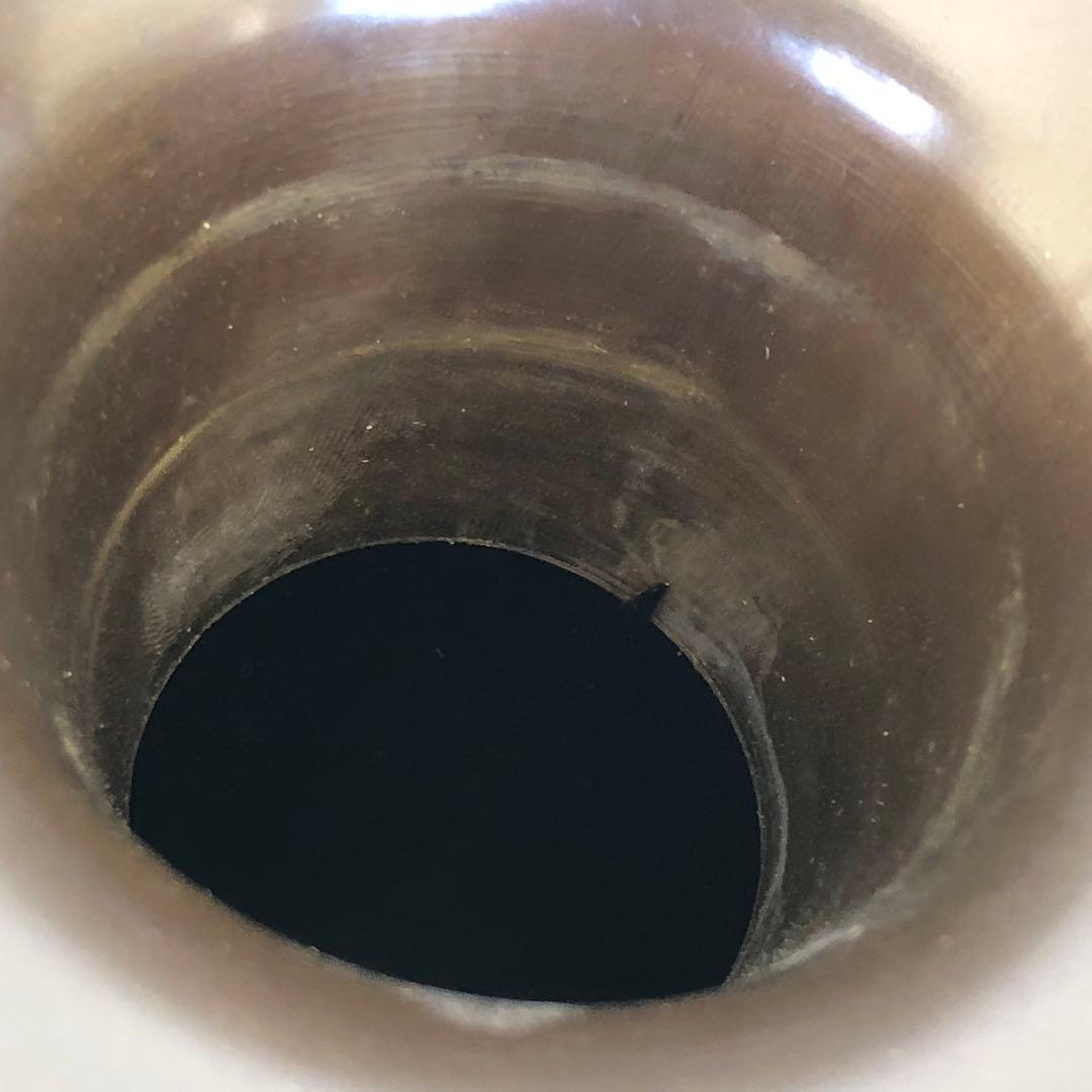 池坊 一文字池坊 花器 銅器 唐金製 薄端