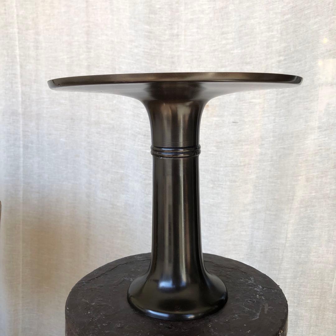 池坊 一文字池坊 花器 銅器 唐金製 薄端