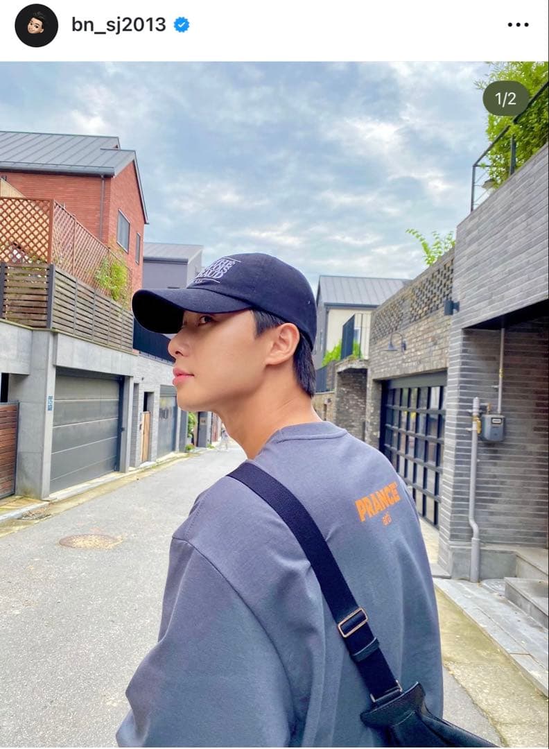 パクソジュン　PRANCE ロゴ刺繍 Tシャツ 2色セット