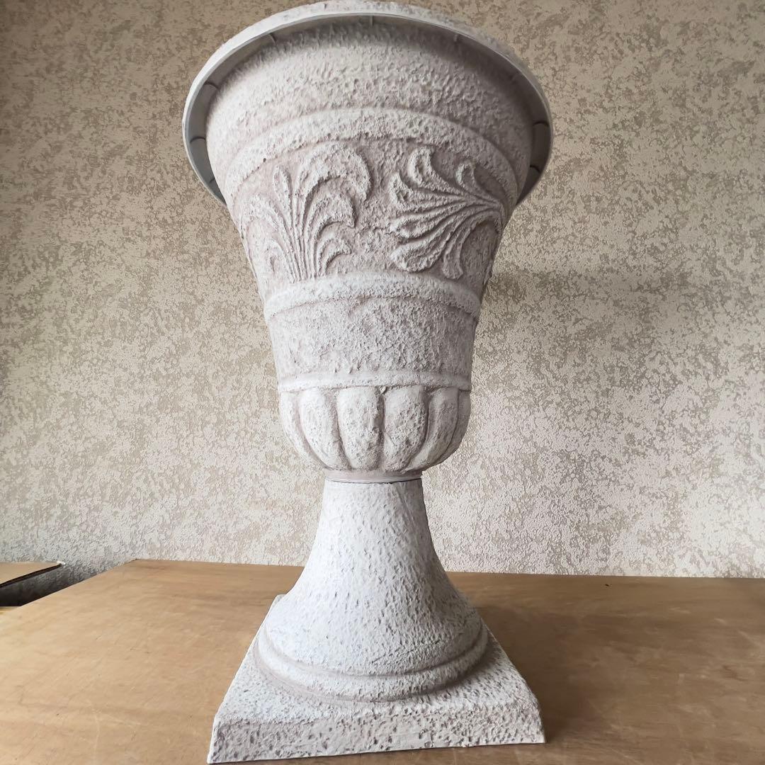 豪華大型ハイカップアンティーク風プラスチック製ネジ式2分割