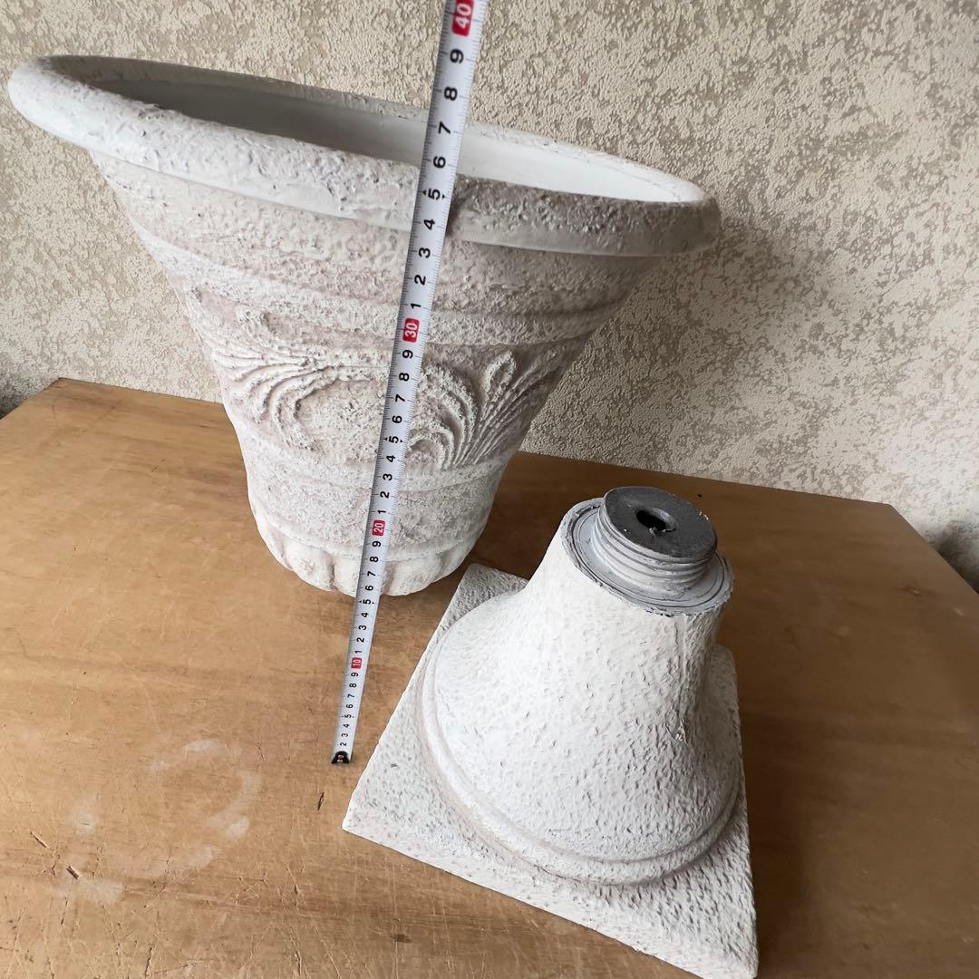 豪華大型ハイカップアンティーク風プラスチック製ネジ式2分割