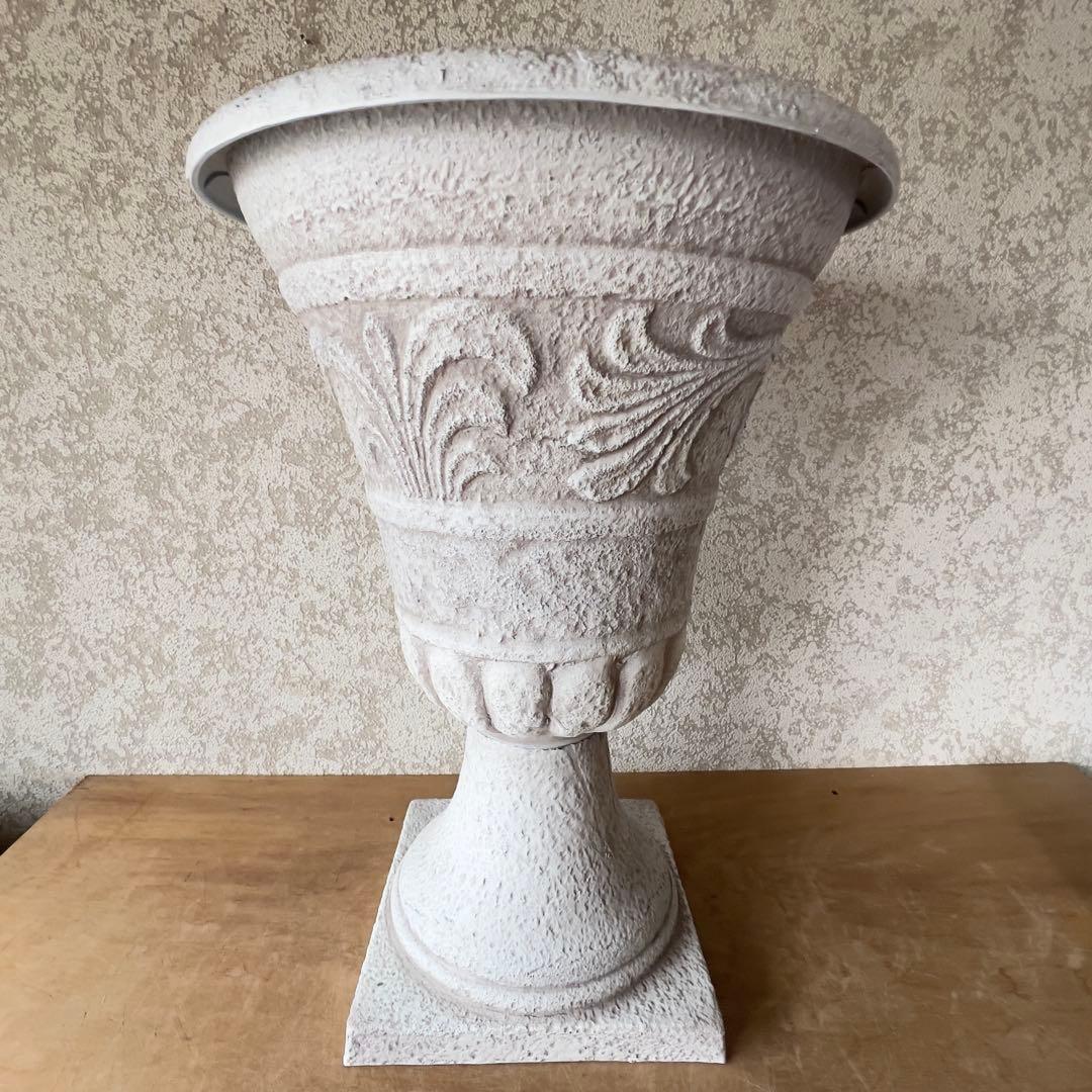 豪華大型ハイカップアンティーク風プラスチック製ネジ式2分割