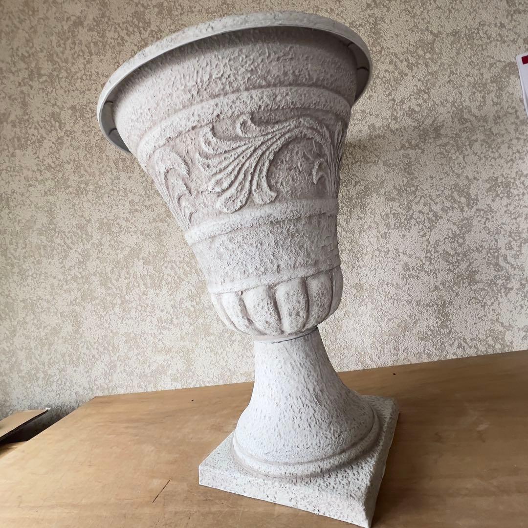 豪華大型ハイカップアンティーク風プラスチック製ネジ式2分割