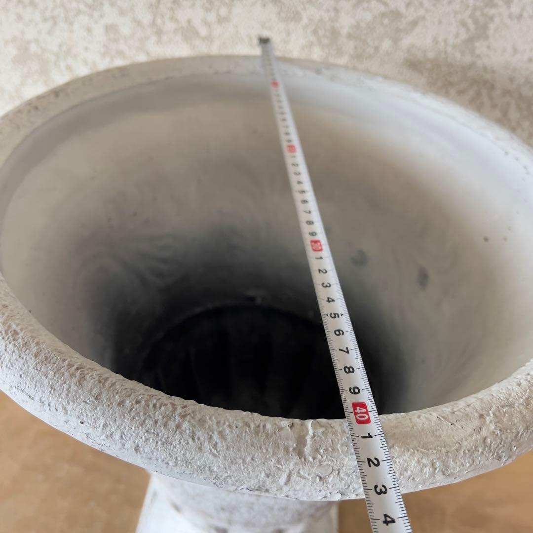 豪華大型ハイカップアンティーク風プラスチック製ネジ式2分割