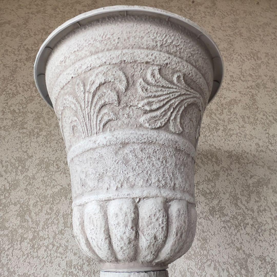 豪華大型ハイカップアンティーク風プラスチック製ネジ式2分割