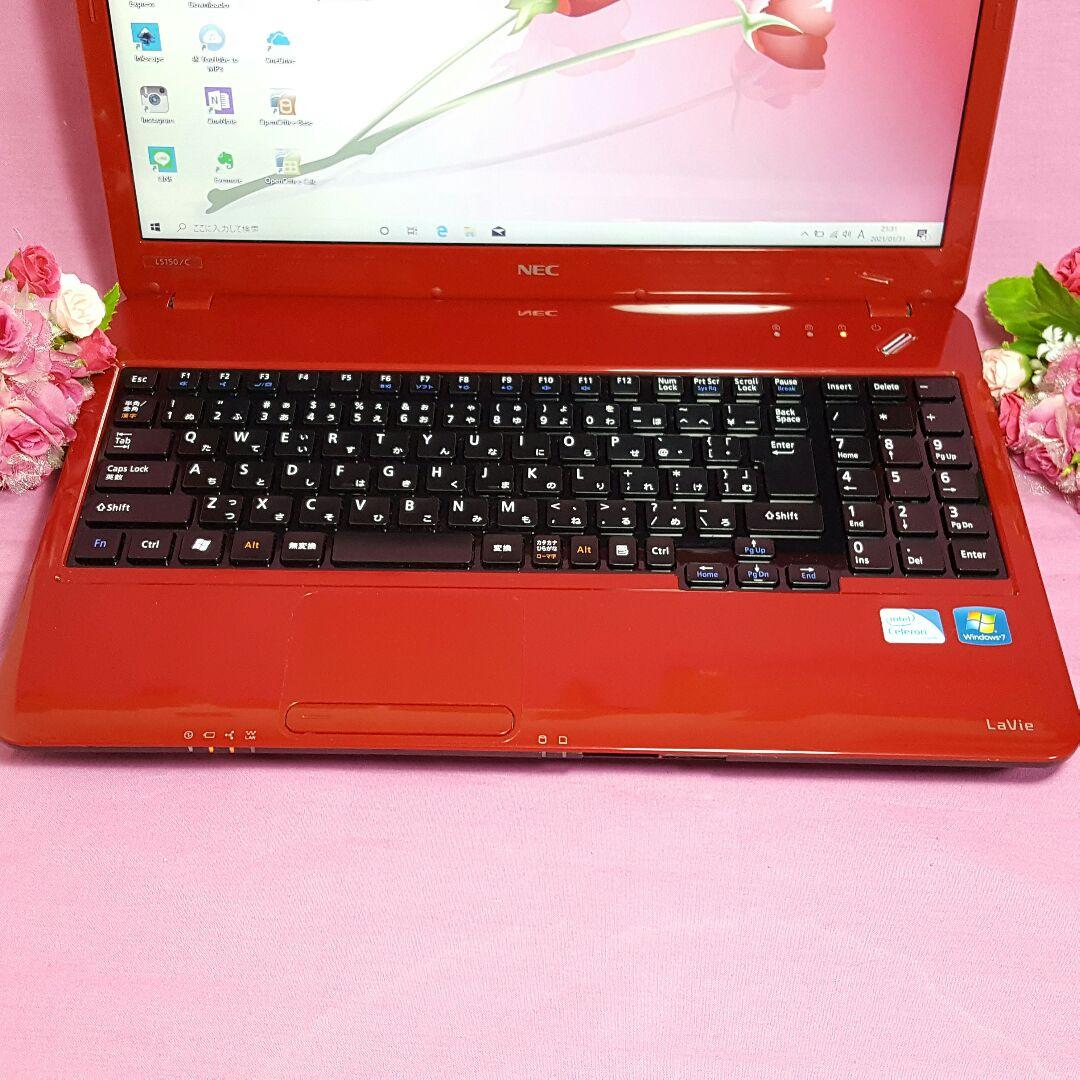 Window10❥Pentium❥レッド❥LaVie❥HDMI❥テンキ❥オフィス