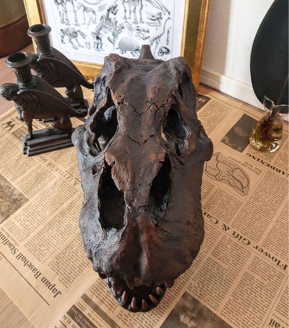 ティラノサウルス インテリアオブジェ 雑貨 置物 恐竜の化石 ジュラシックパーク