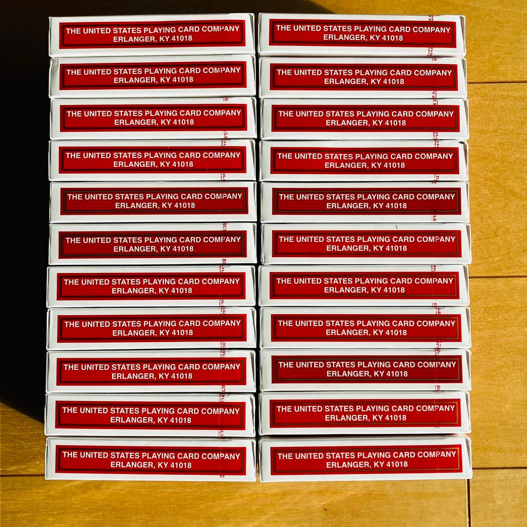 ノリ　トランプ22個　ポーカーサイズ　赤　バイスクル　大量
