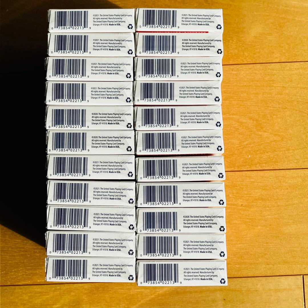 ノリ　トランプ22個　ポーカーサイズ　赤　バイスクル　大量