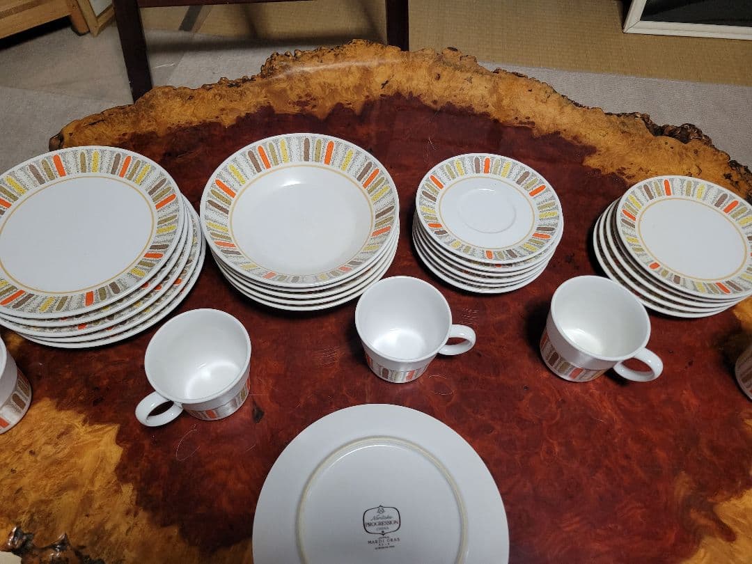 Noritake 5客セット カップ＆ソーサー プレート揃い 昭和レトロ