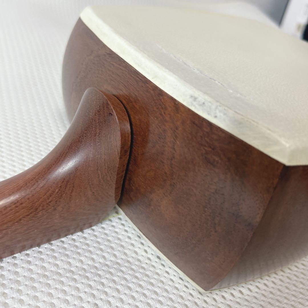 地唄　三味線　太棹　破れあり　ハードケース付　　ジャンク　3分割