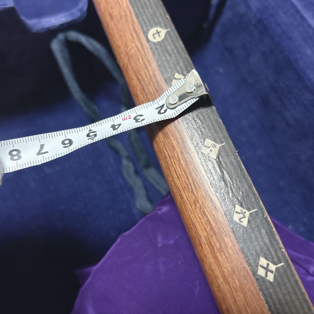 地唄　三味線　太棹　破れあり　ハードケース付　　ジャンク　3分割