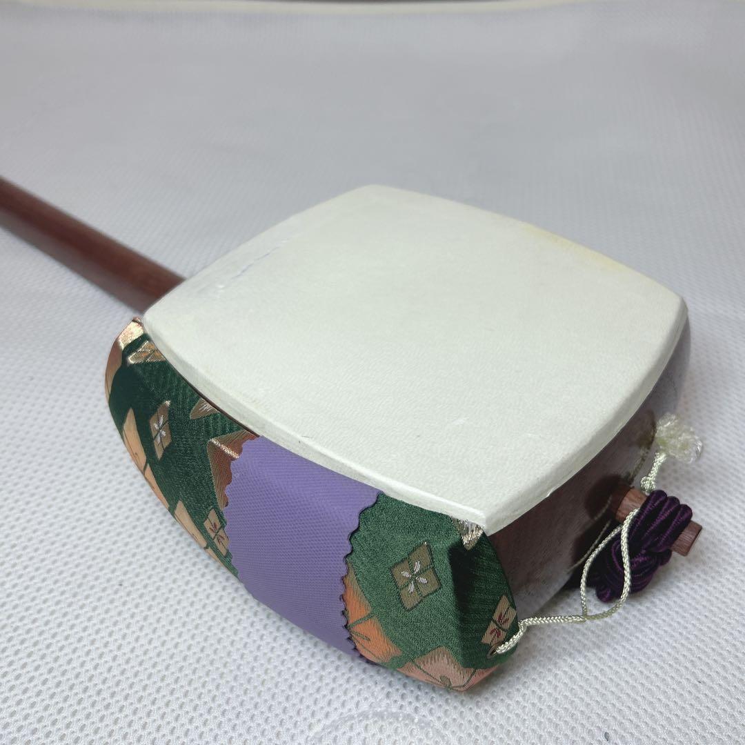 地唄　三味線　太棹　破れあり　ハードケース付　　ジャンク　3分割