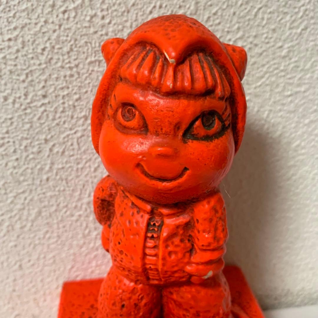 レッドデビル10 レア女の子　1970s ビンテージ　メッセージドール　ピース