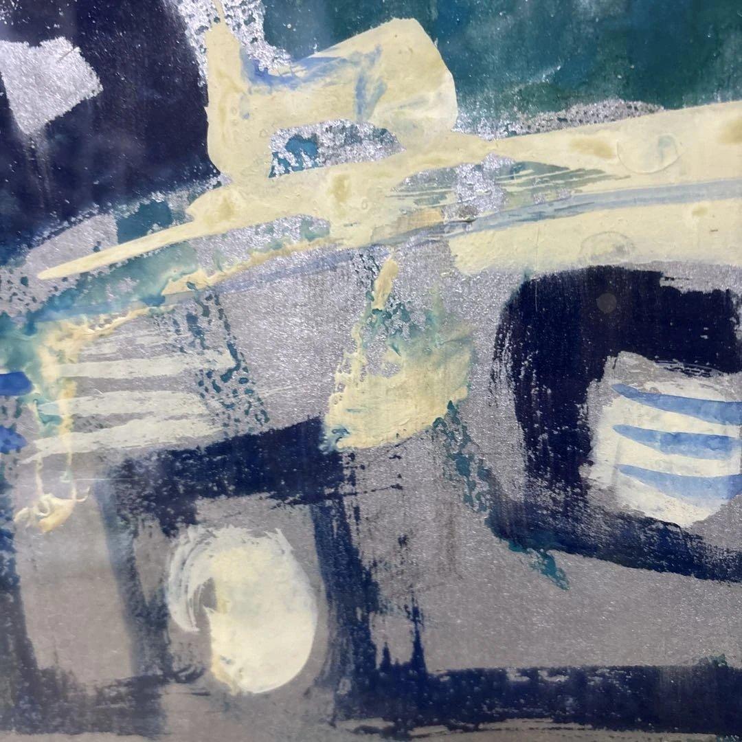 ［真作］宮川魏「小さな庭」油絵 額装 サイン入