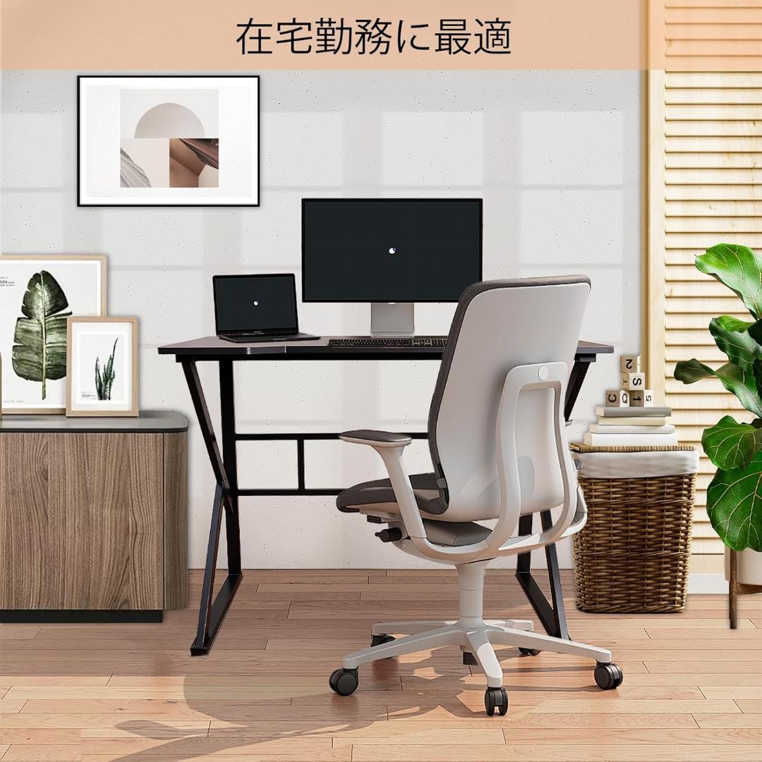 ゲーミングデスク パソコンデスク K字 机 pcデスク 配線穴付き 勉強机