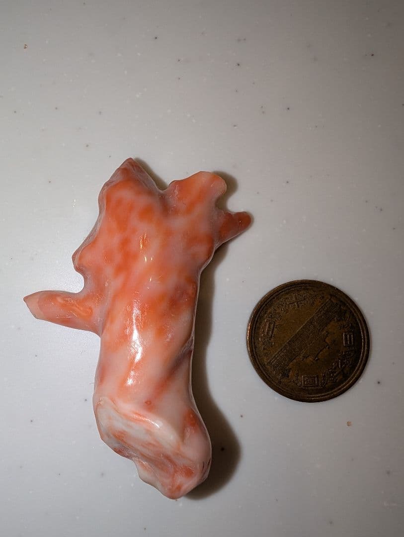 天然珊瑚　桃色　ルース