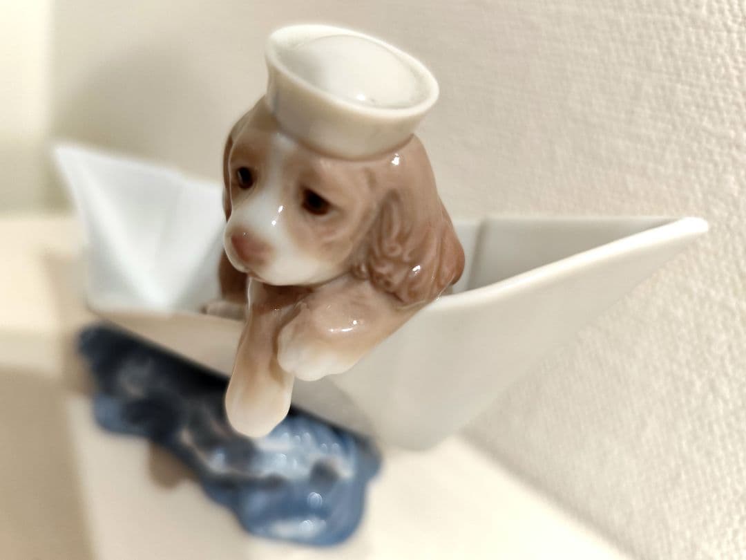 美品　LLADRO　リヤドロ　お舟に乗って　置物　インテリア