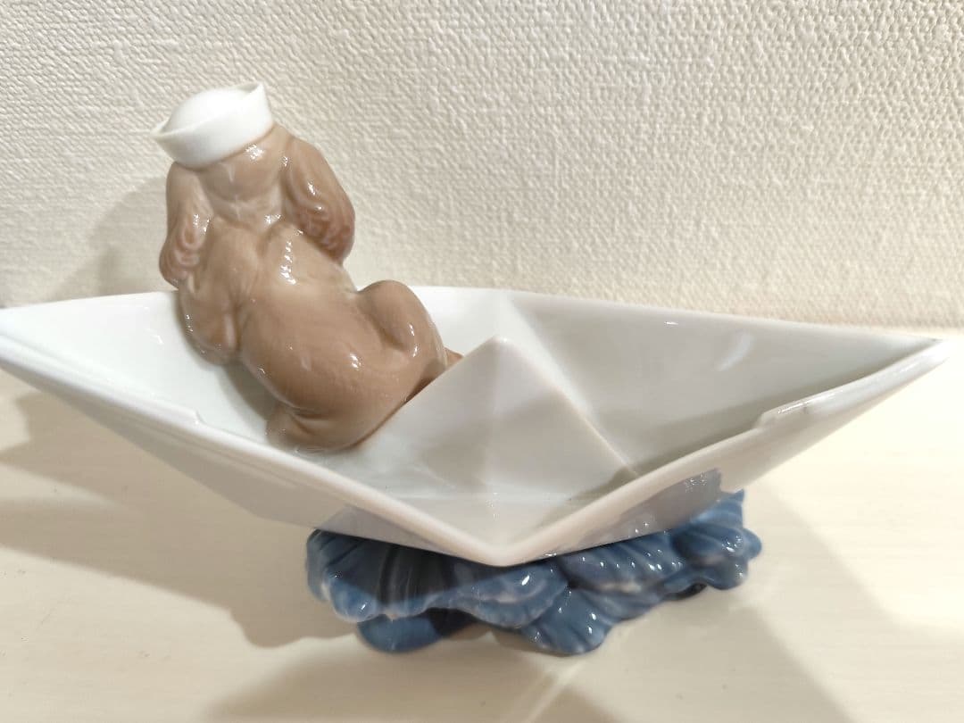 美品　LLADRO　リヤドロ　お舟に乗って　置物　インテリア