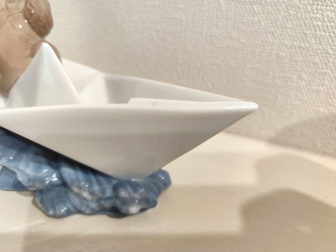 美品　LLADRO　リヤドロ　お舟に乗って　置物　インテリア