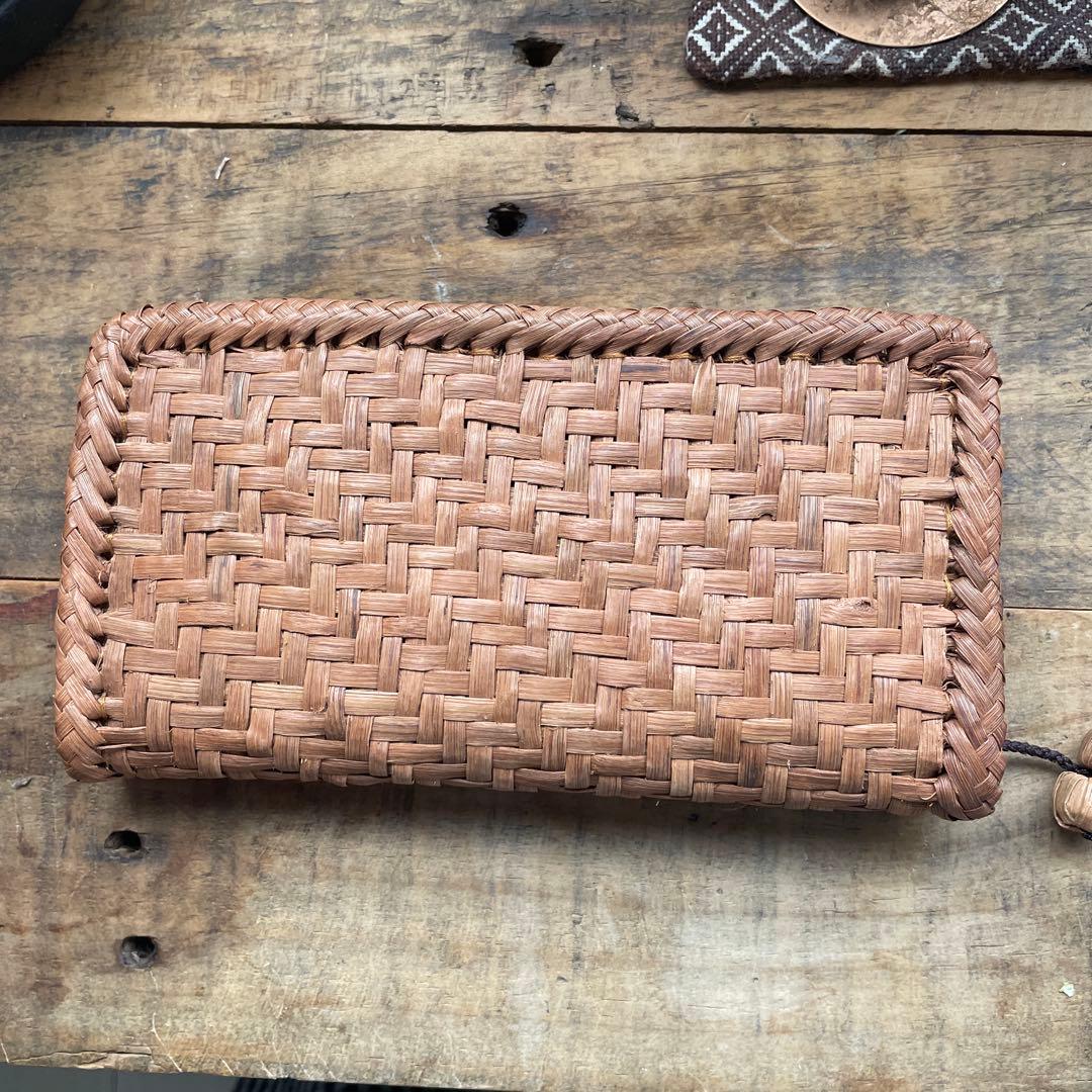 ★美品★山葡萄　長財布　国産　チャーム付き