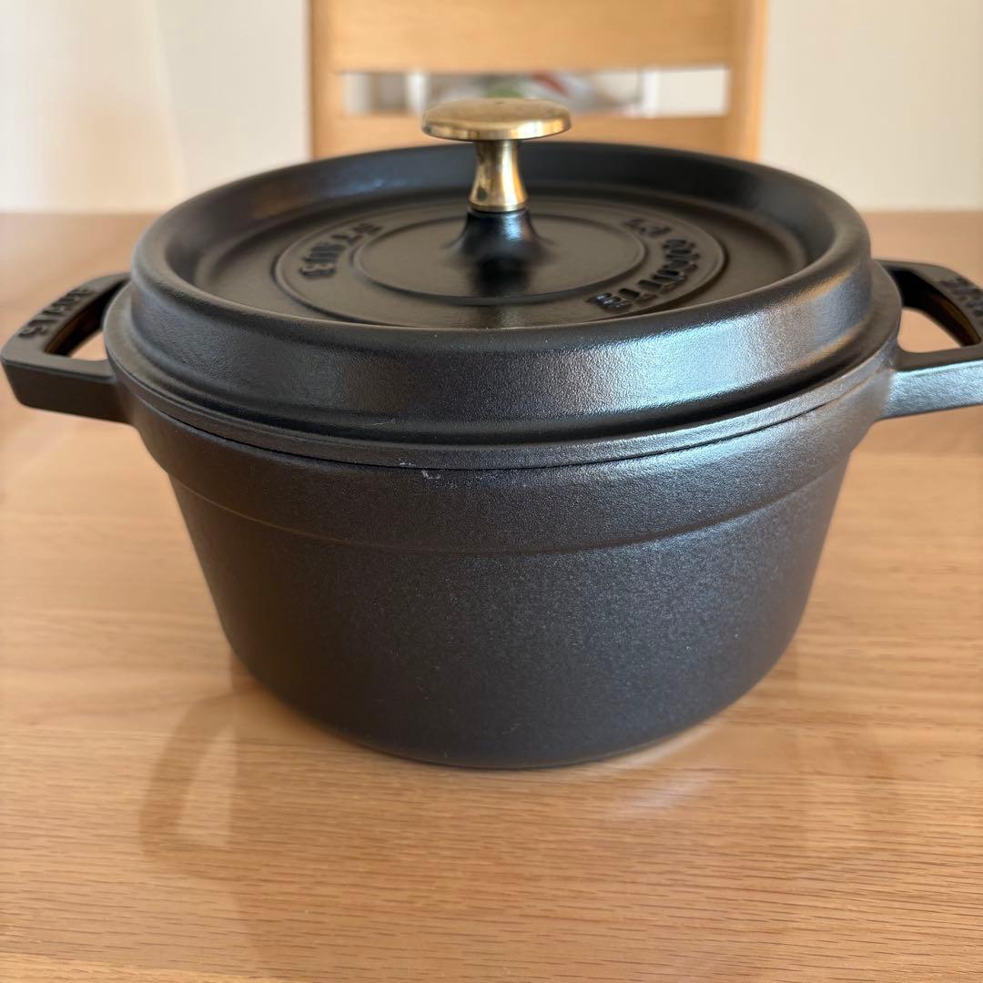 STAUB ココット 黒 20cm【メル19629】