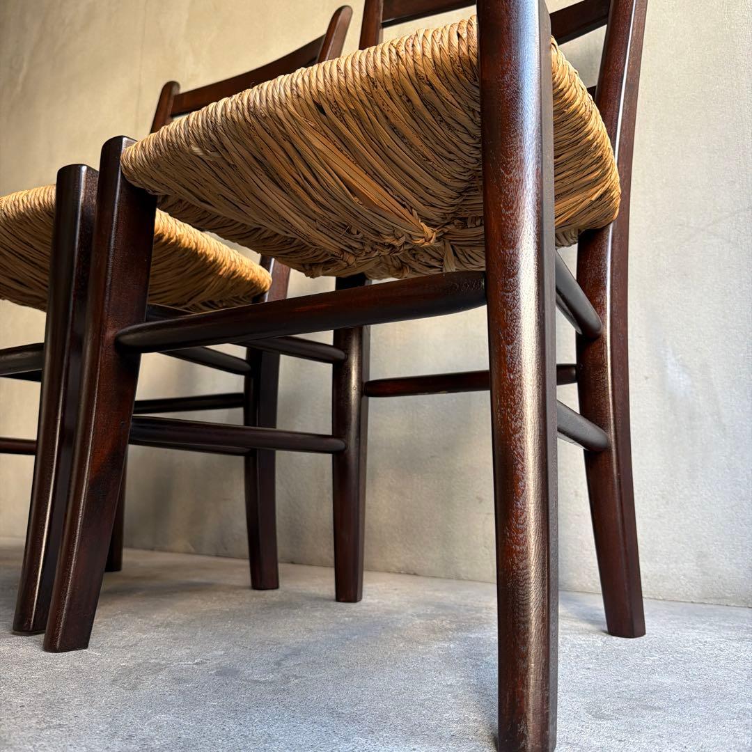 極美品　松本民芸松本民芸家具　SE型ラッシチェア　2脚セット