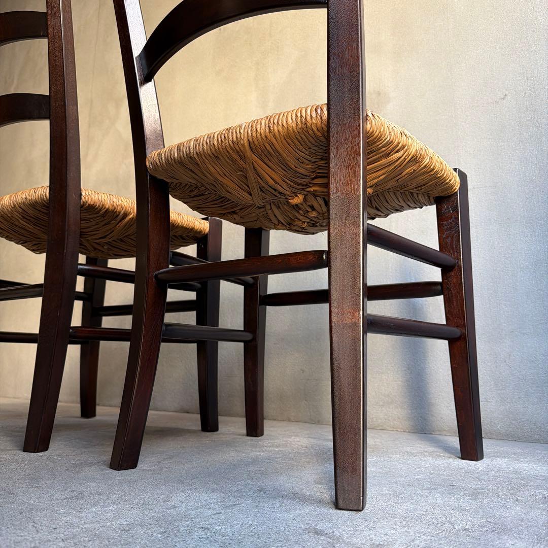 極美品　松本民芸松本民芸家具　SE型ラッシチェア　2脚セット