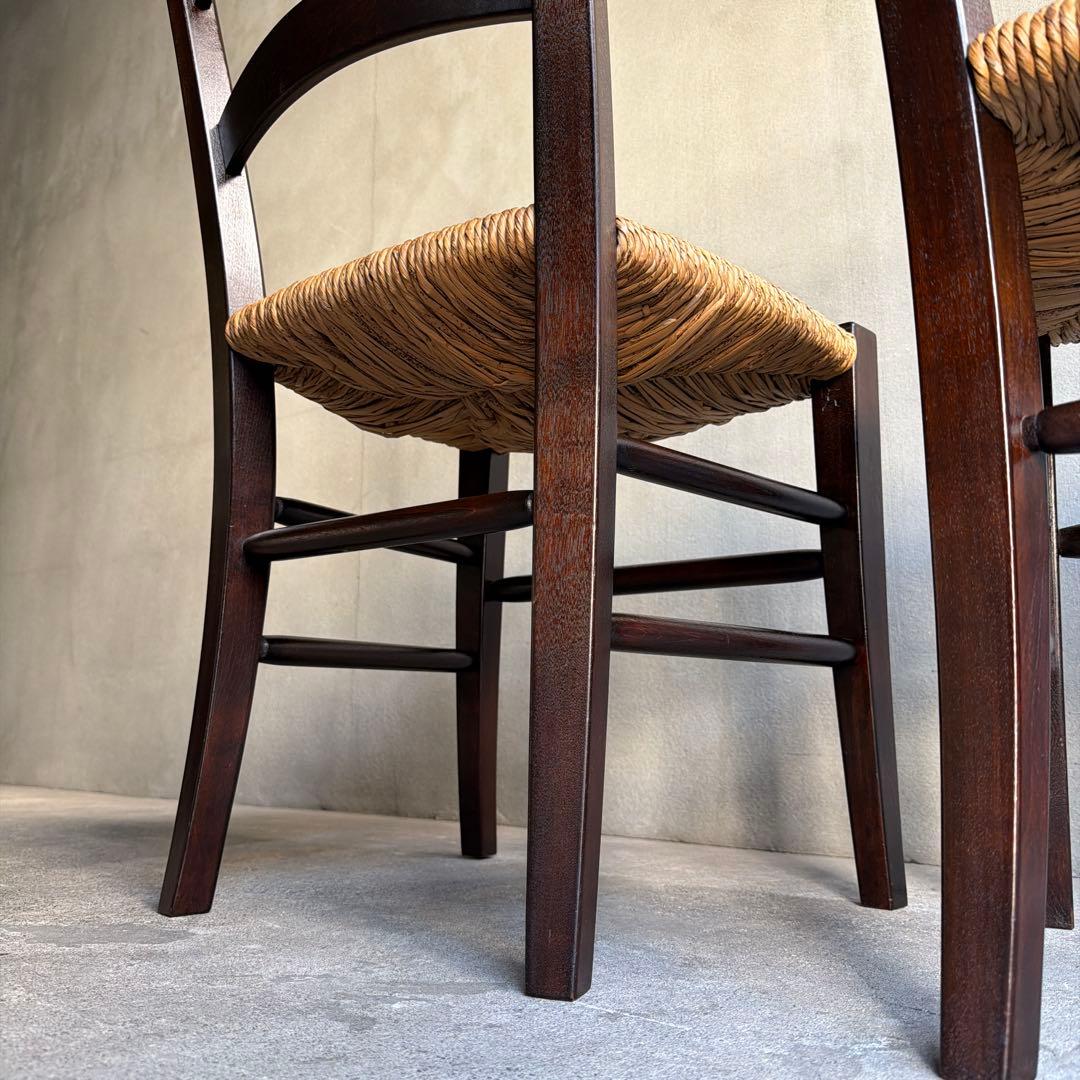 極美品　松本民芸松本民芸家具　SE型ラッシチェア　2脚セット