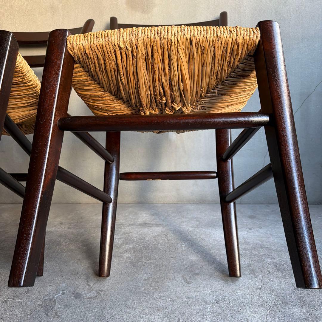 極美品　松本民芸松本民芸家具　SE型ラッシチェア　2脚セット