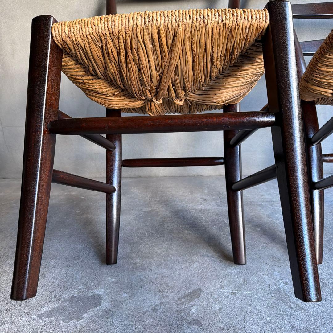 極美品　松本民芸松本民芸家具　SE型ラッシチェア　2脚セット