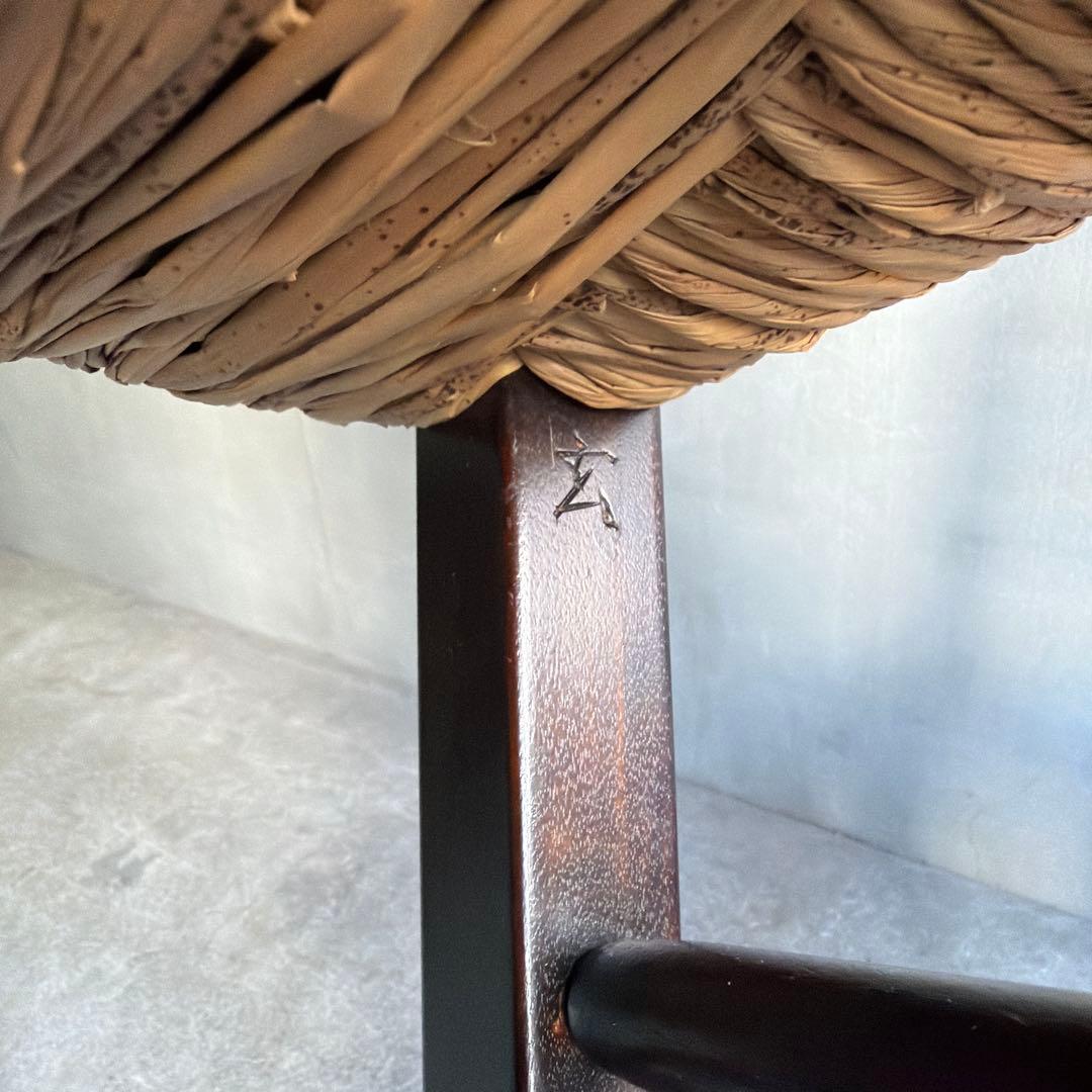 極美品　松本民芸松本民芸家具　SE型ラッシチェア　2脚セット