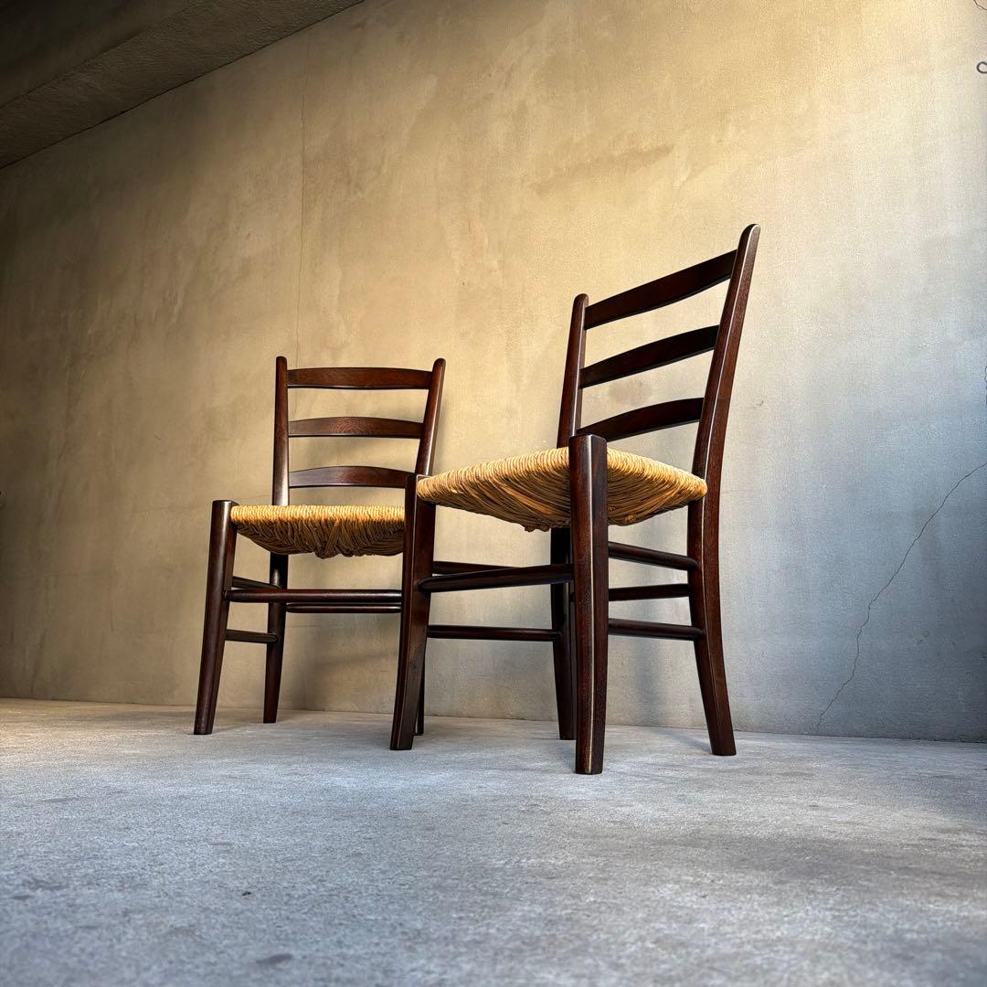 極美品　松本民芸松本民芸家具　SE型ラッシチェア　2脚セット