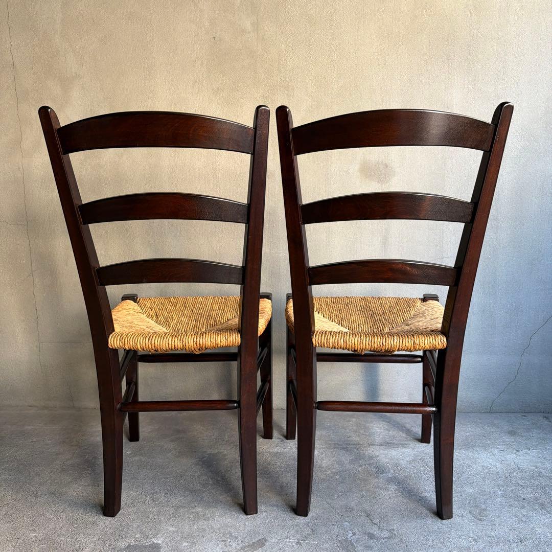 極美品　松本民芸松本民芸家具　SE型ラッシチェア　2脚セット