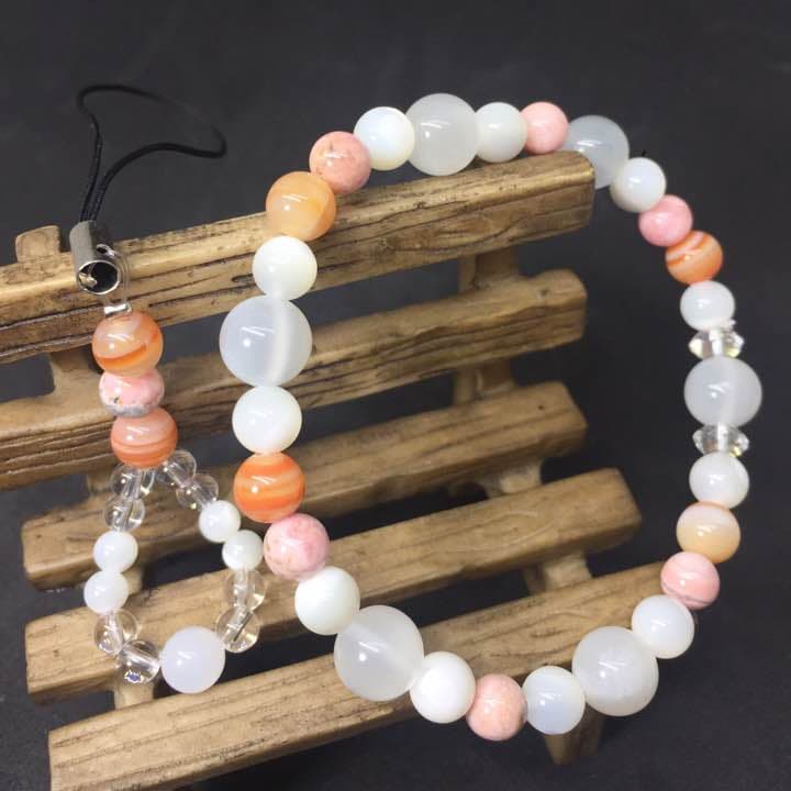 元気な子供を授かりたい方への願いパワーストーンブレスレット ストラップ