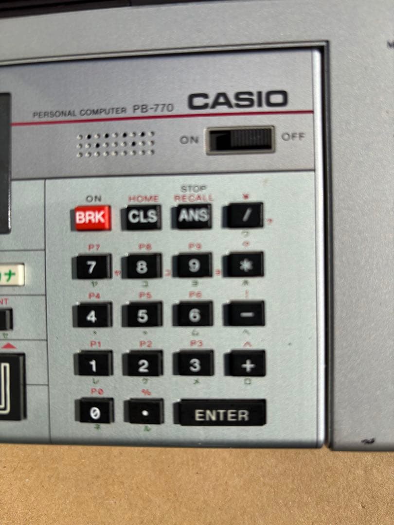 アンティークなCASIO FA-10 PB-770 ポケットコンピュータ 希少