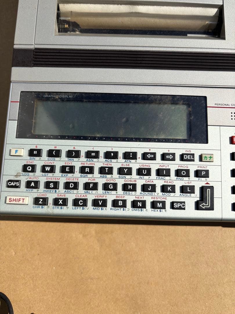 アンティークなCASIO FA-10 PB-770 ポケットコンピュータ 希少